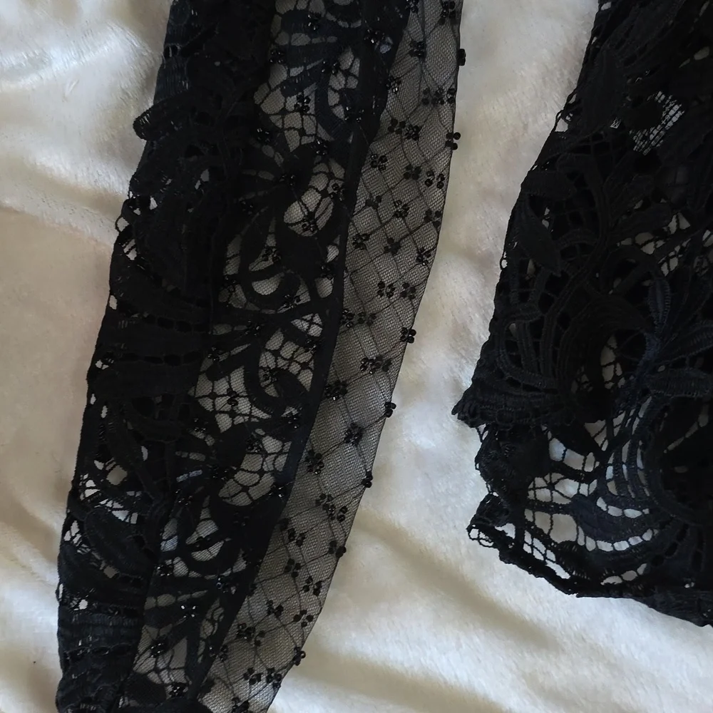 Self-Portrait Black Lace Blouse - Picture 8 of 9